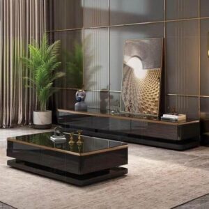 Black Glossy Tv Stand