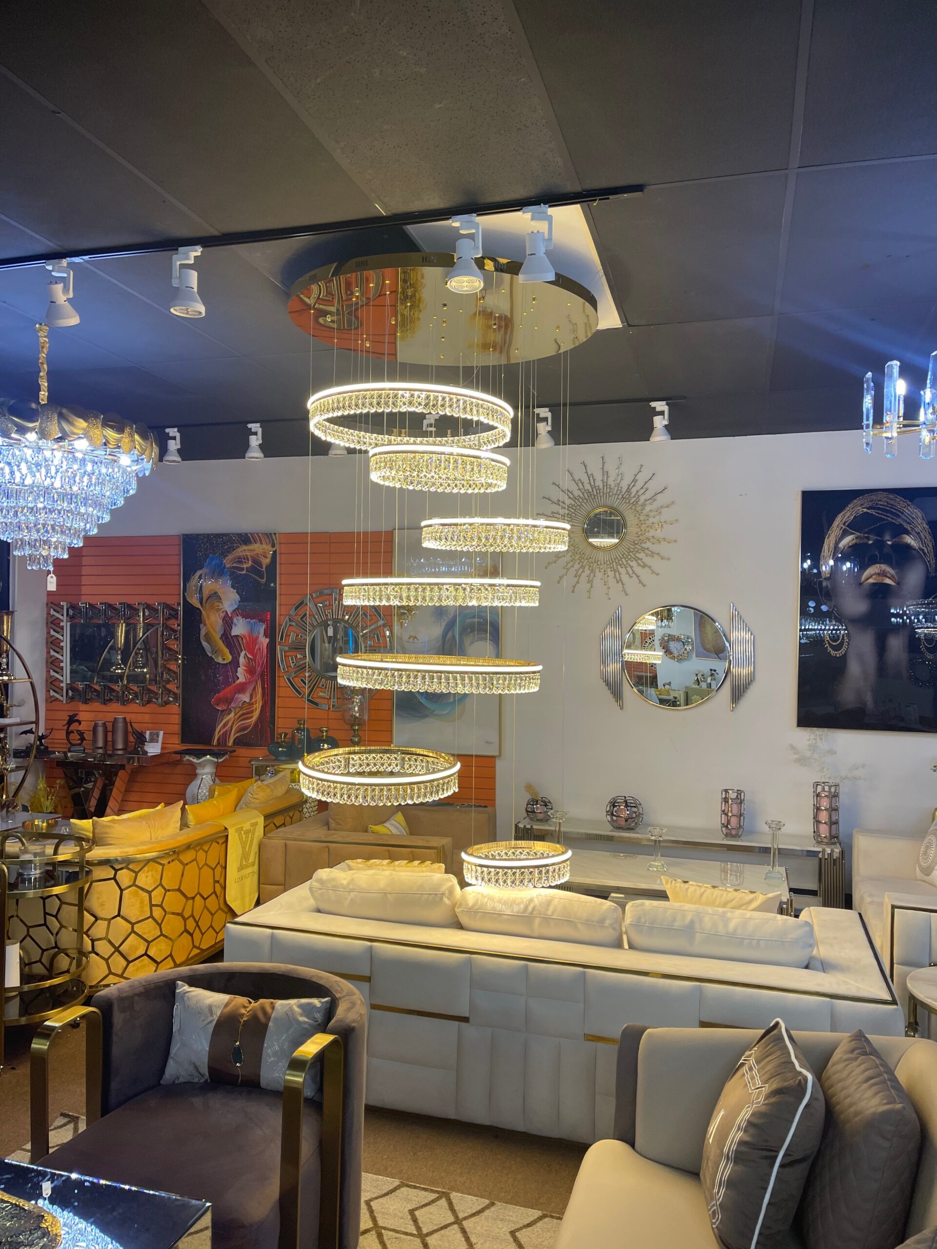 7 Level Cyclone Chandelier