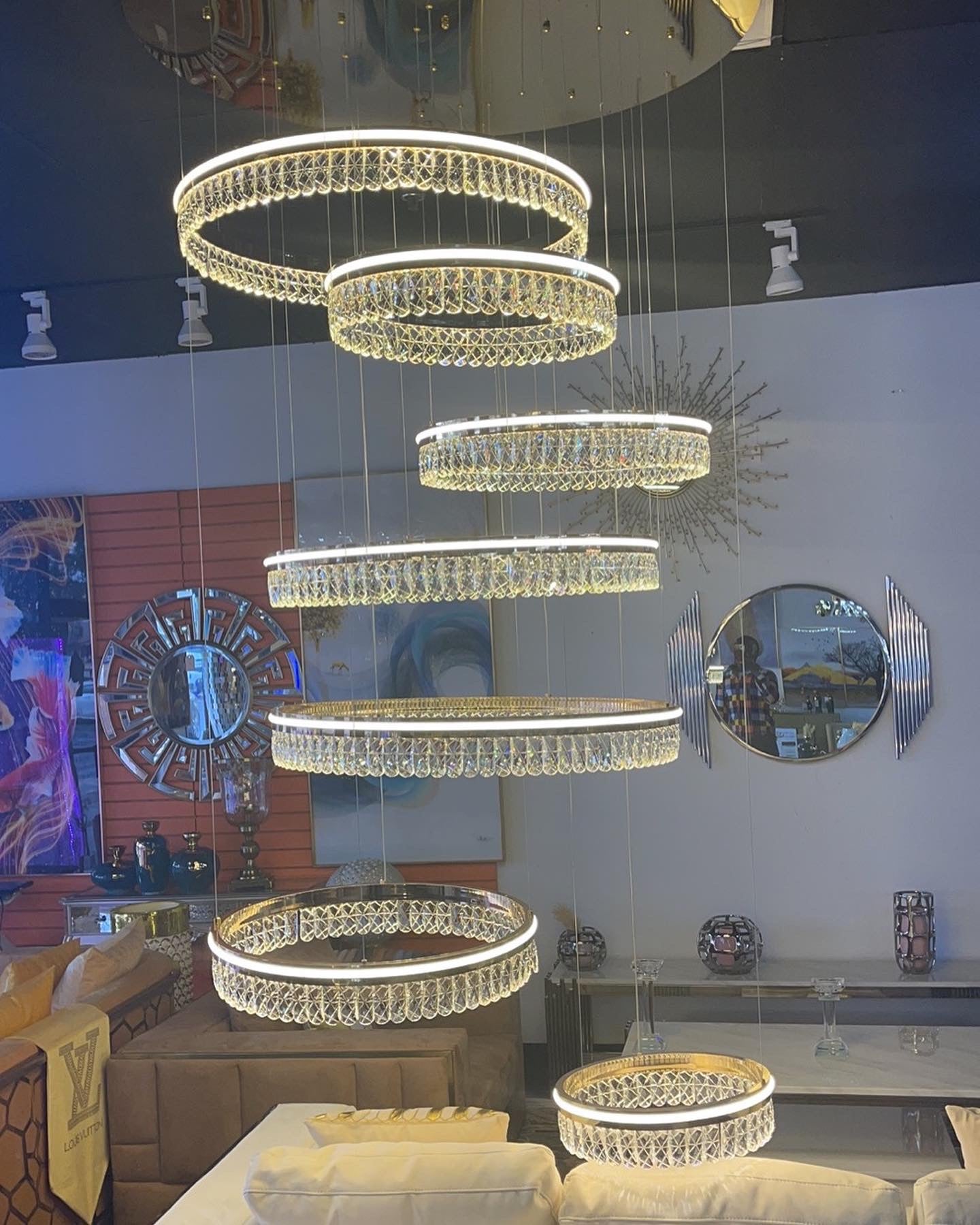 7 Level Cyclone Chandelier
