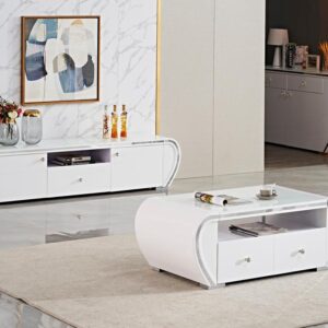 White Glossy Coffee Table
