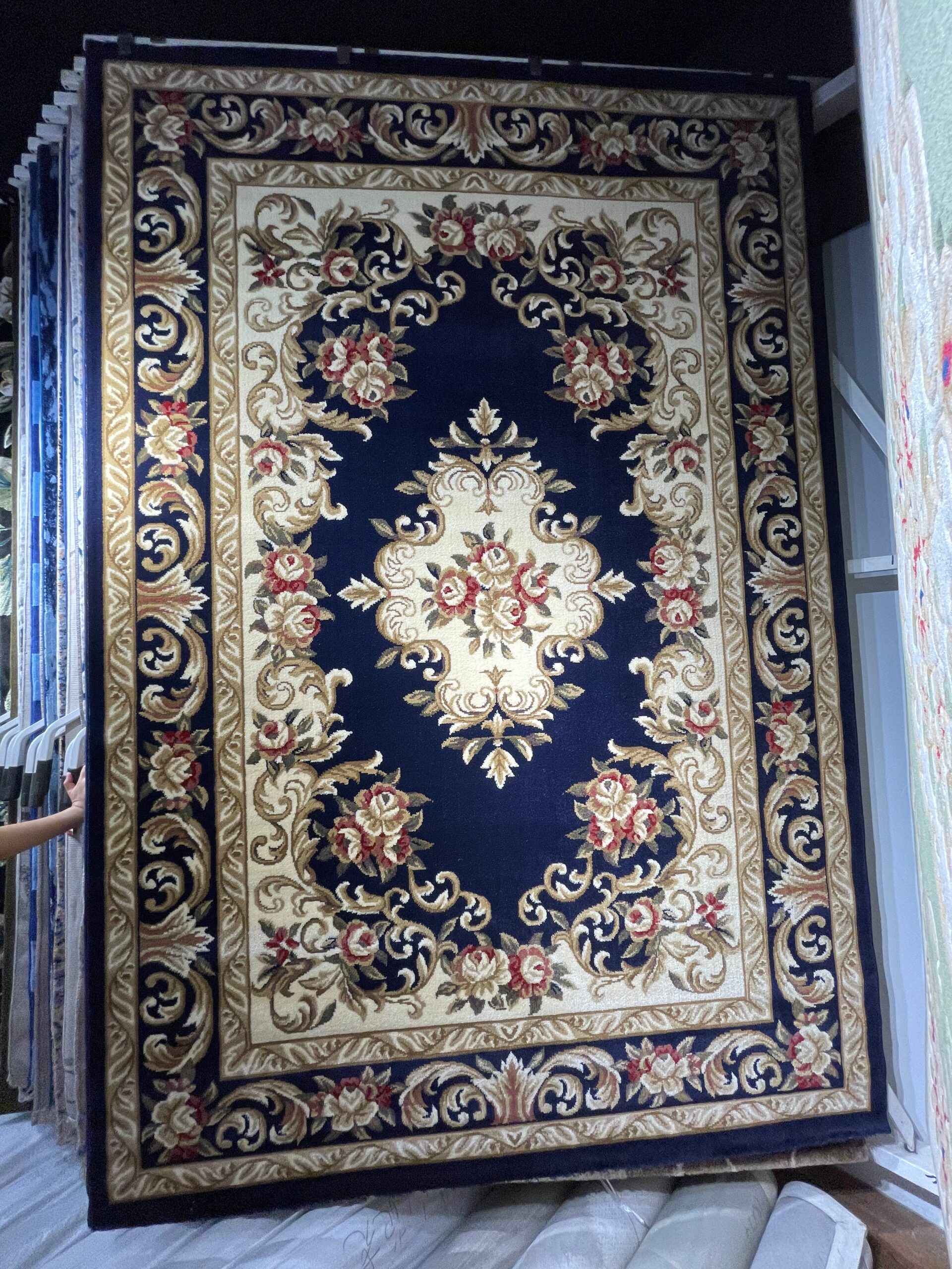 Complementary Royal Blue Turkish Rug