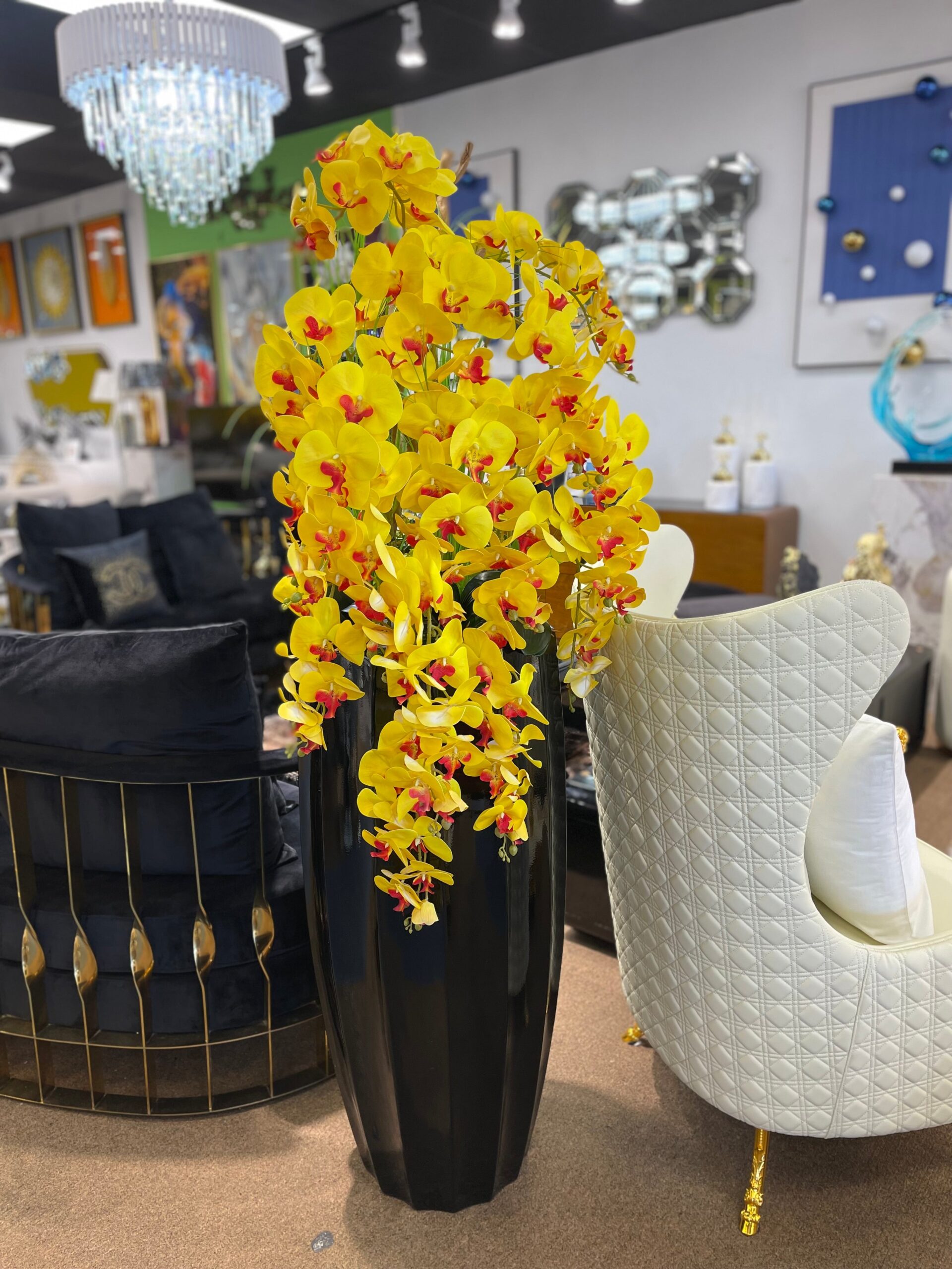 Flowery Yellow Hibiscus Artificial plant - Image 3