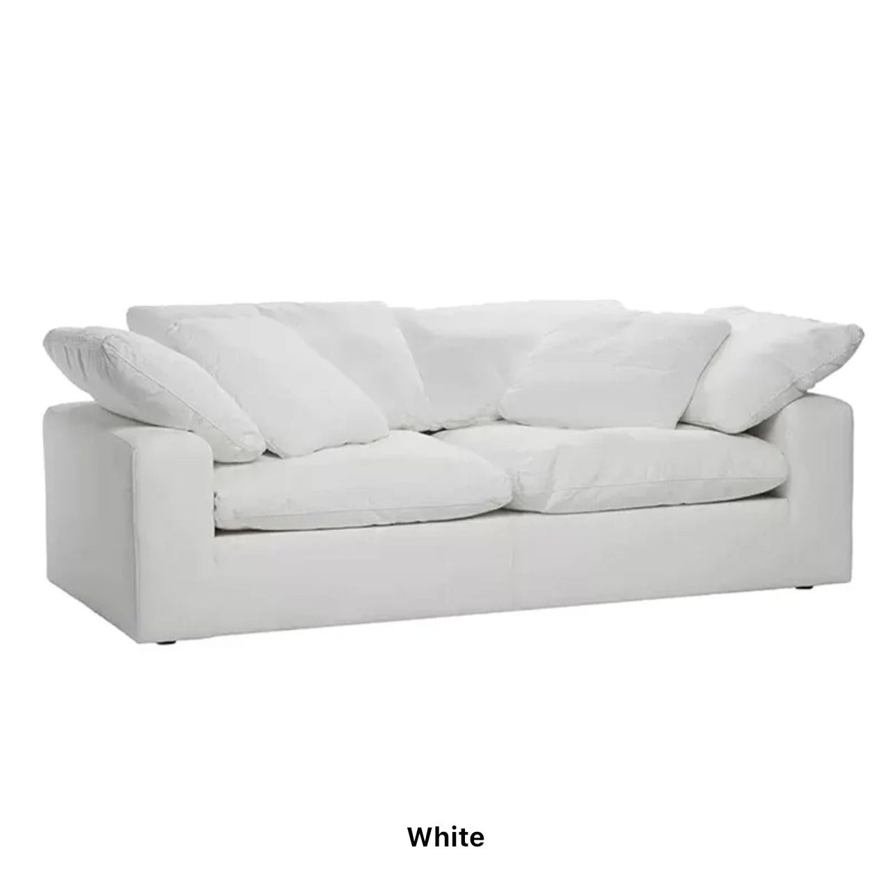 Offwhite 4-Piece Midcentury Sectional Sofa - Image 13