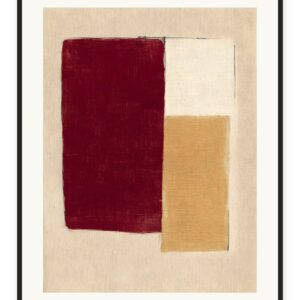 Crimson Ochre Collage