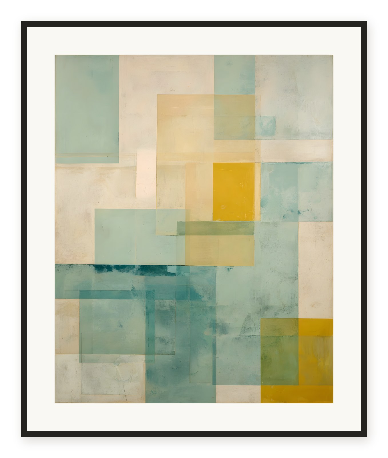 Glass Squares Teal