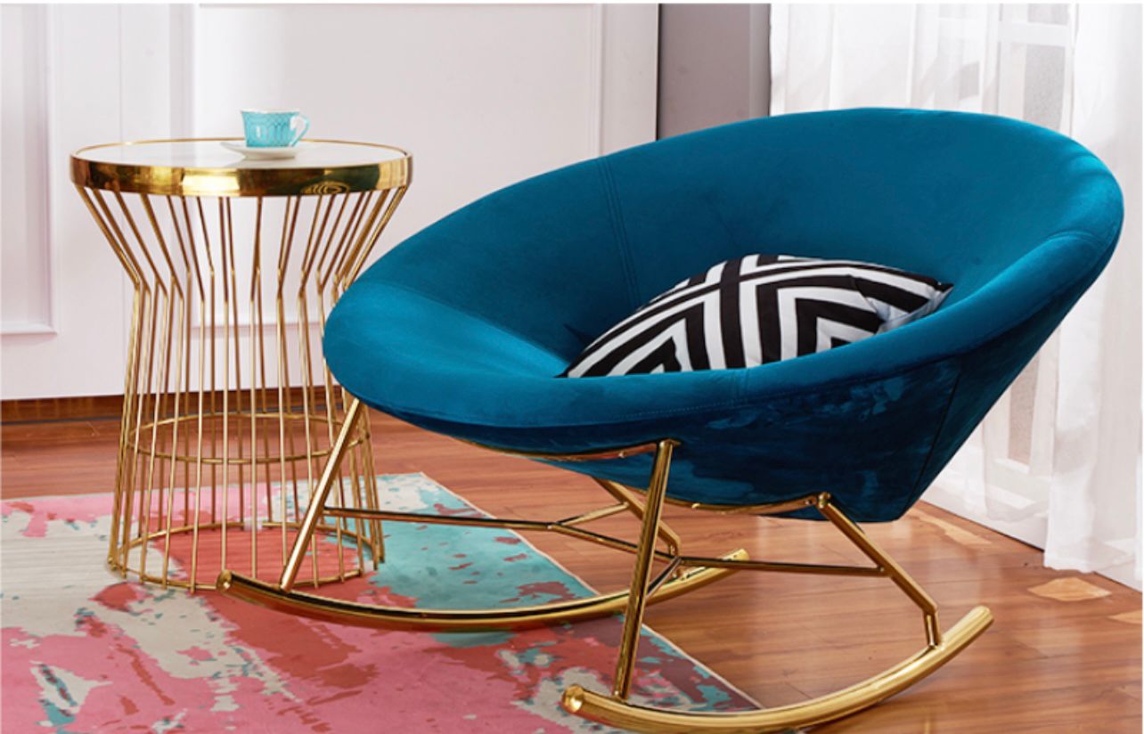 Blue Rocking Chair