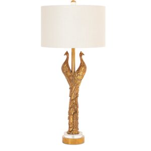 Couture Golden Peacock Table Lamp