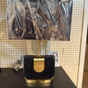 Black And Gold Band Table Lamp, showroom photo for LAMP-05