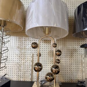 Gold Orbit Table Lamp, showroom photo for LAMP-07
