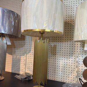 Gold Rod Table Lamp, showroom photo for LAMP-09