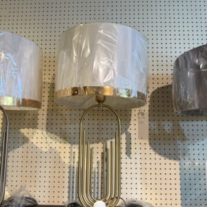 Gold Arch And Globe Table Lamp, showroom photo for LAMP-10