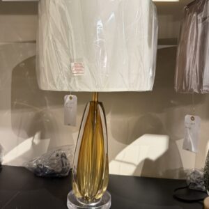 Amber Fluted Table Lamp, showroom photo for LAMP-15