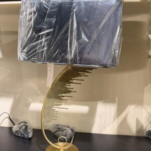 Gold Feather Table Lamp, showroom photo for LAMP-17
